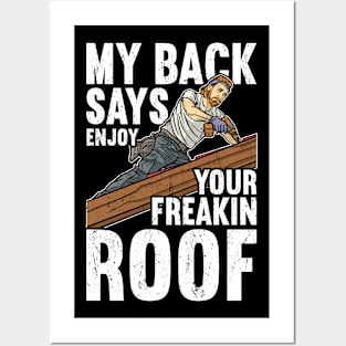 Roofer Roofing Posters and Art